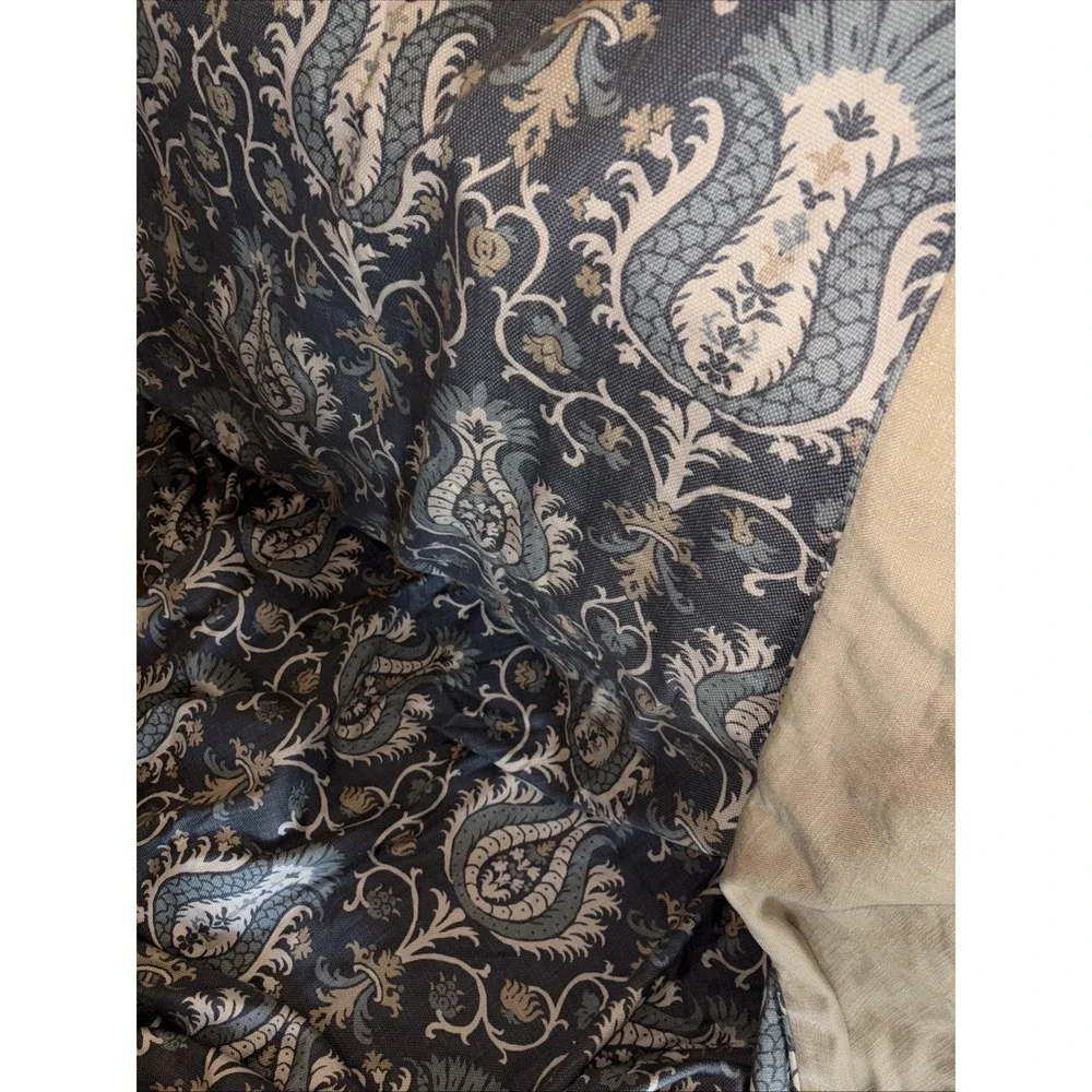 Eastern Accents King Duvet bed Cover blanket quilt Linen comforter Luxury 100x92